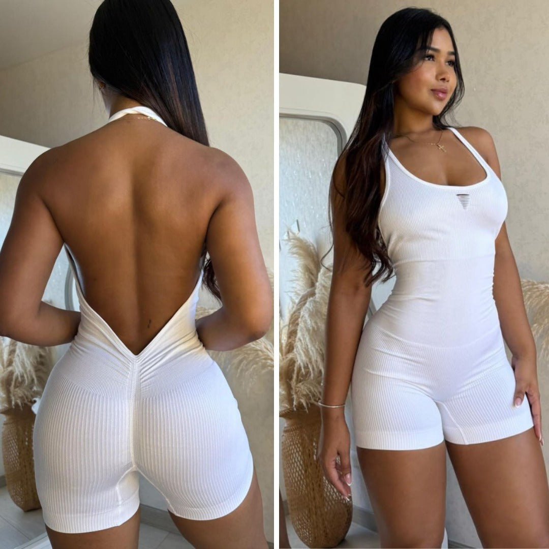 ENTERIZO SEAMLESS CORTO HALTER