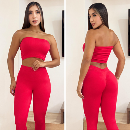 SET LEGGINS + TOP STRAPLE