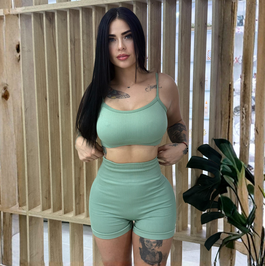 SET SHORT + TOP TIRAS