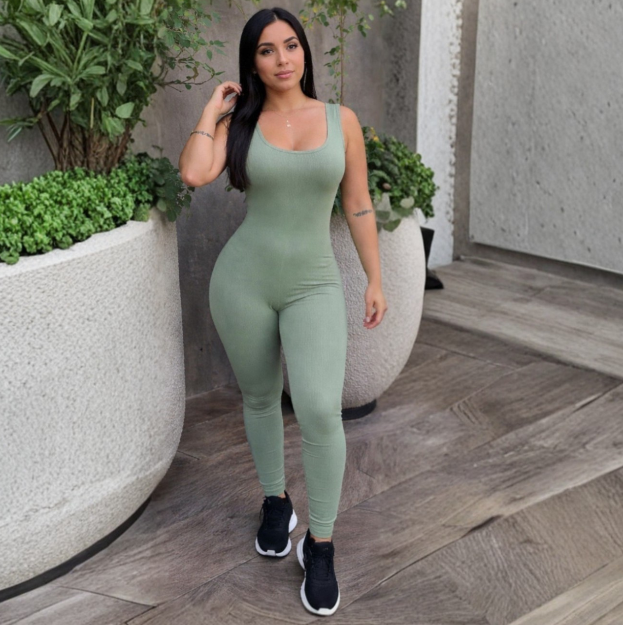 ENTERIZO SEAMLESS LARGO SIN PUSH UP