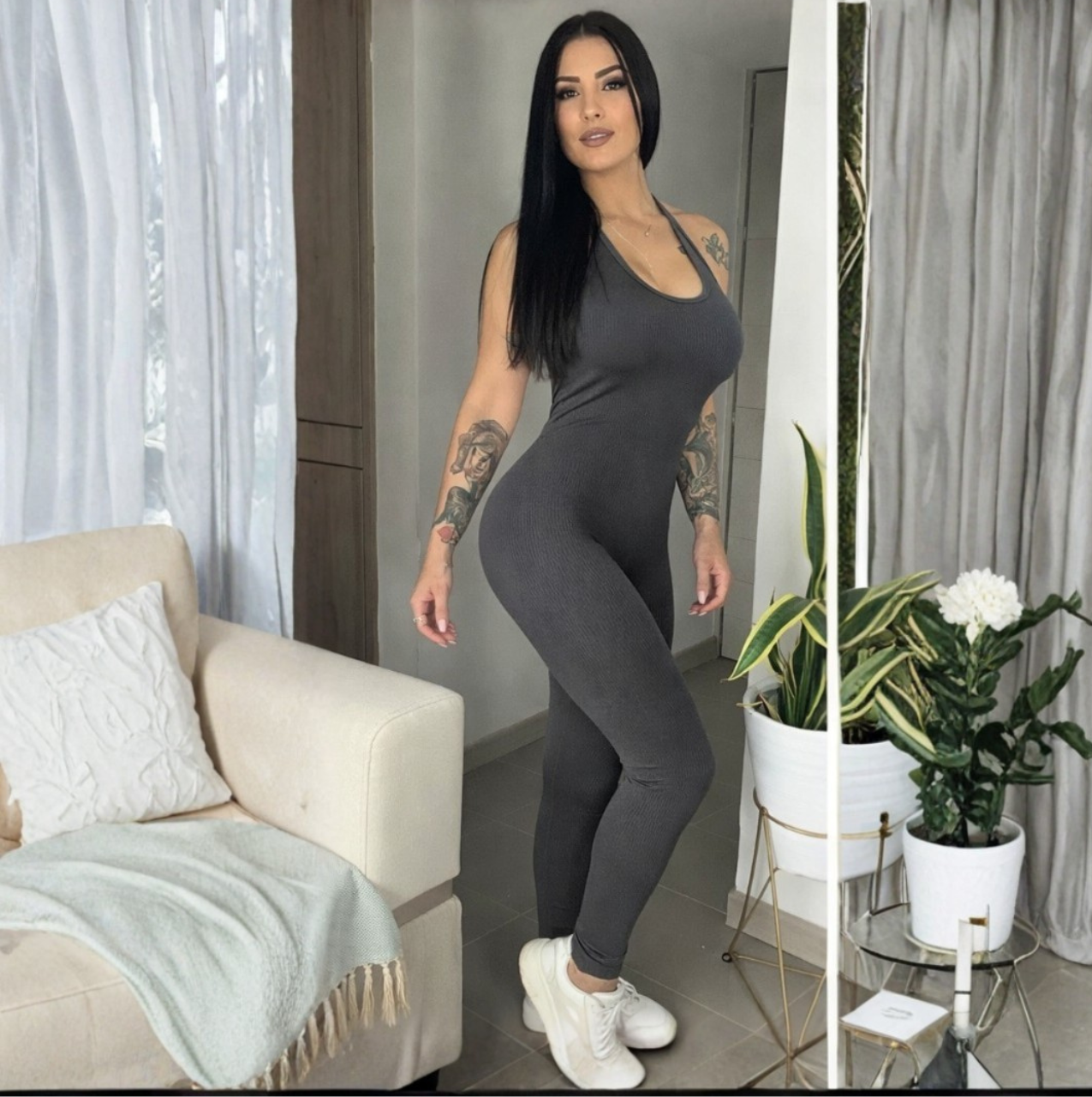 ENTERIZO SEAMLESS LARGO HALTER