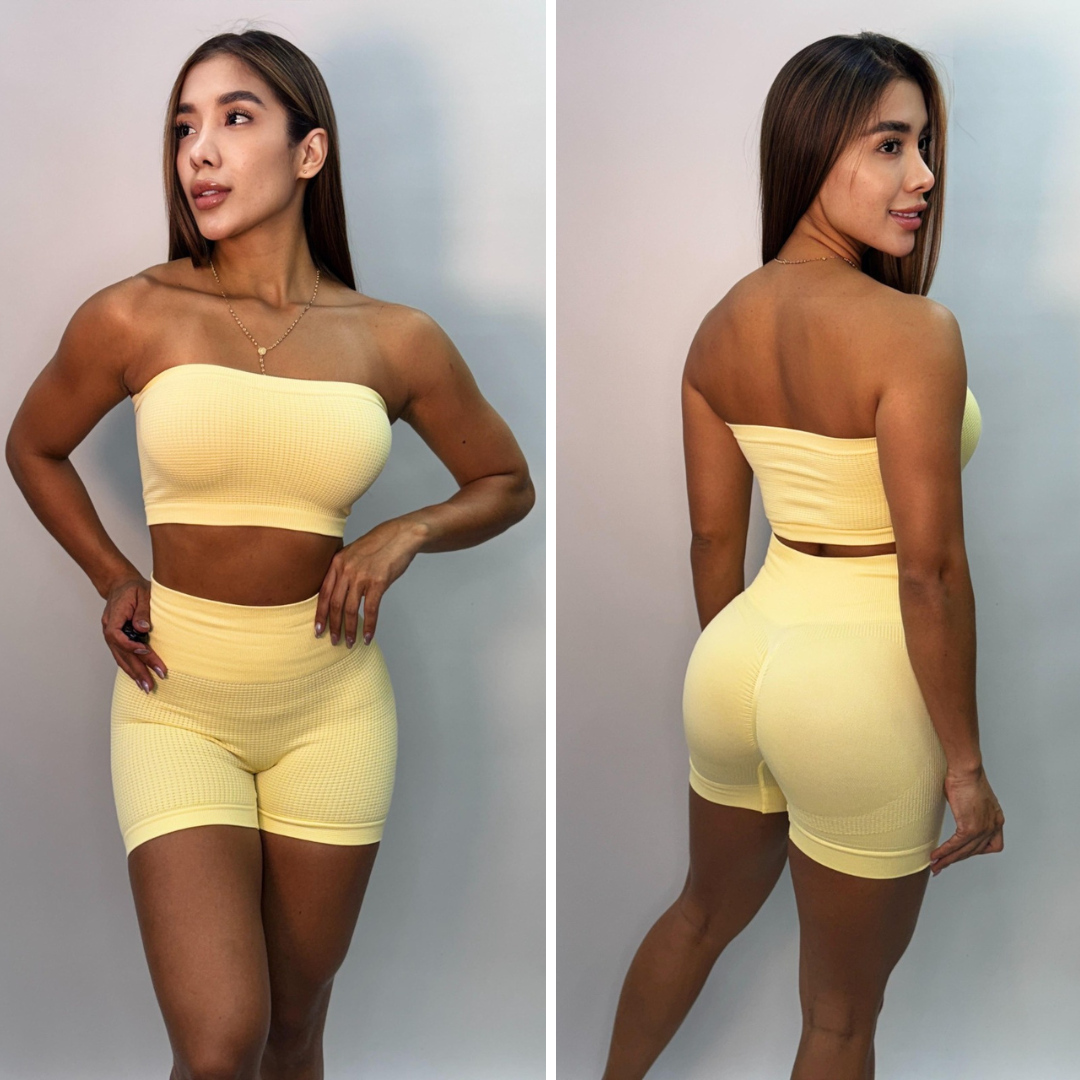 SET SHORT + TOP STRAPLE