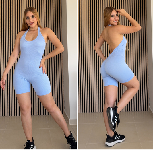 ENTERIZO SEAMLESS CORTO HALTER